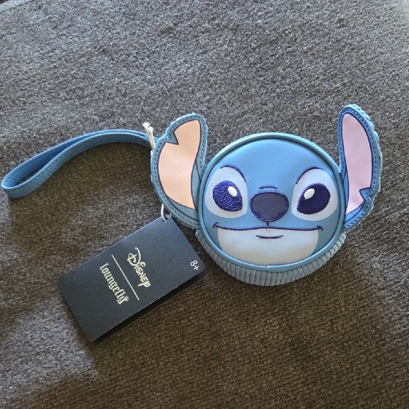 Loungefly Handbags - Loungefly Blue Stitch Wristlet Coin Purse